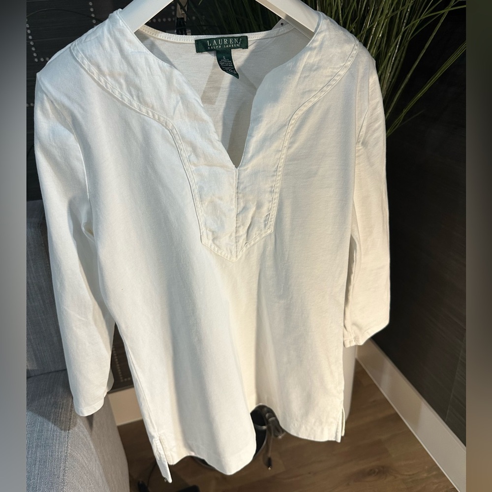 Lauren White Tunic Top